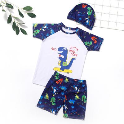 China Children's Breathable Beach Boy's Cartoon Children's Three-Piece Swimsuit for sale