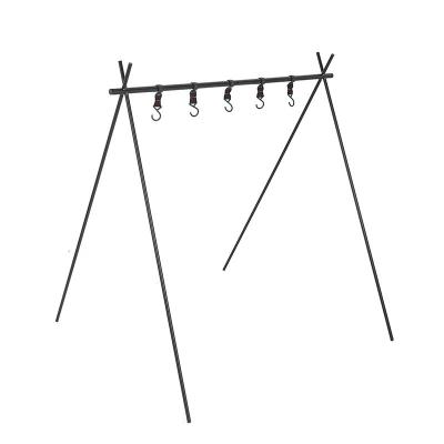 China Lightweight Outdoor Camping Clothes Drying Hook Detachable Travel Camping Bracket Triangle Rack Finishing Rack for sale