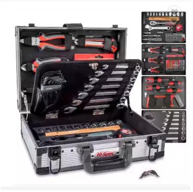 China Household Tool Kit 91 Pieces Tool Kit Repair Garage Home Vanadium Chrome in Aluminum Tool Case Kit for sale