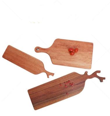 China Stocked Bintangor / Walnut Wood Chopper Artistic Wooden Panels For Serving Food for sale