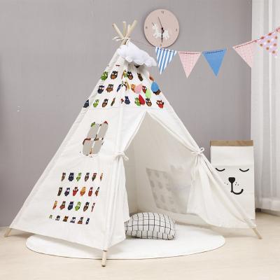 China Sports Toy Indoor Teepee Play Tents House Chevron Canvas Teepee For Girls And Boys Toddlers Kids Bag Time ZHE Toy Oem Customized Logo Style for sale