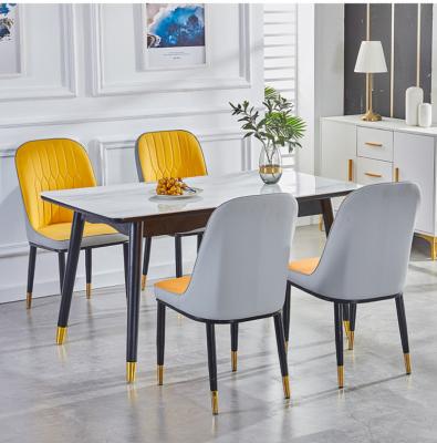 China (Other)Adjustable European Style Minimalist Leather Dining Chairs Negotiate Reception Hotel Dorm Chairs Home Dining Chairs for sale