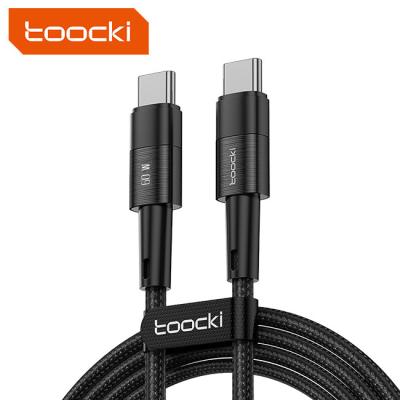 China Toocki 2023 new high speed design 100W fast charging cable aluminum alloy + 40gbps band fast charging usb c to type c cable 5a 100w cable for computer for sale