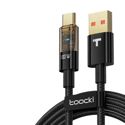 China 100W High Speed ​​Charging Cable Toocki Game 100W Fast Charging Phone Data Transfer High Speed ​​Cable for sale