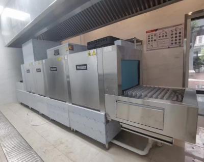 China 60kw SUS304 Rack Conveyor Dishwasher 3380-4920PCS / Hour 4200x862x2000 Te koop