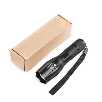 China Come with a lanyard for portable carry GOLDMORE Buzz Flashlight T6 LED Rechargeable Flashlight Beam Torch lights with lanyard for torch for sale