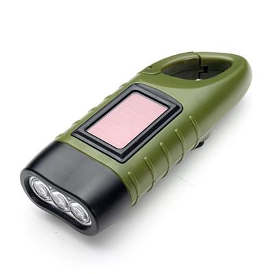 China Ningbo Goldmore Emergency Operating Rechargeable Flashlight Solar Powered Emergency LED Hand Crank Flashlight for sale