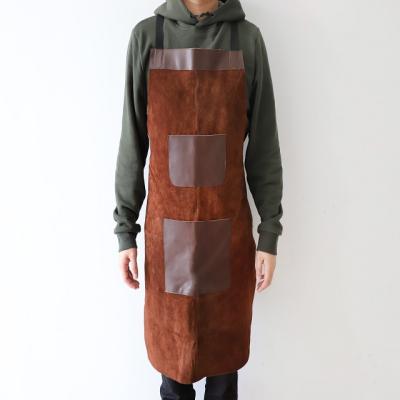 China Goldmore1 Drinks/Food Leather Apron made of natural leather used in BBQ and cooking and cleaning for sale