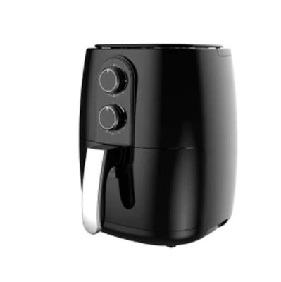 China Wholesale Household New Design Black Air Fryer Electric Power Air Fryer With Mechanical Knob for sale