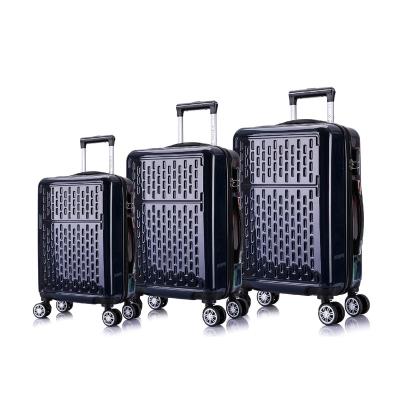 China Wholesale 2022 New Fashionable Zipper Case Traveling Luggage Sets Hard Side Expandable Suitcase With Spinner Wheels for sale