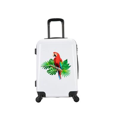 China Fashionable Hard Shell Luggage Sets ABS+PC Printing Box Luggage Trolley Case Custom Hard Traveling Suitcase for sale