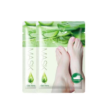 China Nourish Moisturizing OEM Wholesales Moisturizing Exfoliating Natural Aloe Vera Foot Mask Private Label Foot Skin Care Skin Mask Exfoliating Foot Mask for sale