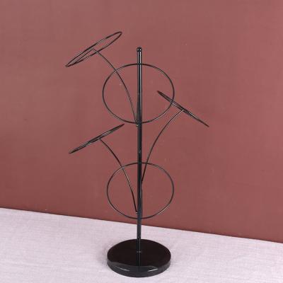 China Wholesale Five-Layer Display Stands Jewelry Display Accessories Suspended Metal Hat Racks Accessories Display for sale