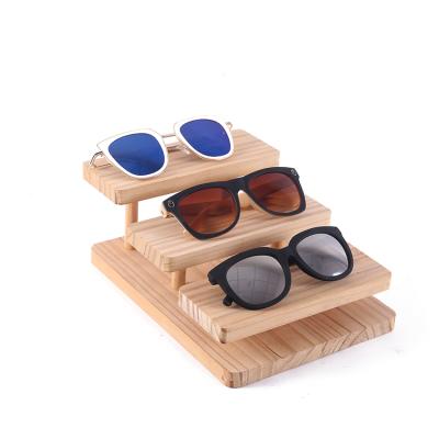 China Practical Wood Dismountable Fashion Jewelry Display Rack Glasses Display Stand Reading Glasses Stand Display for sale