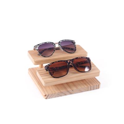 China Fashion Eye Glasses Stand To Show Wooden Removable Jewelry Display Rack Eyewear Display Stand Glasses for sale