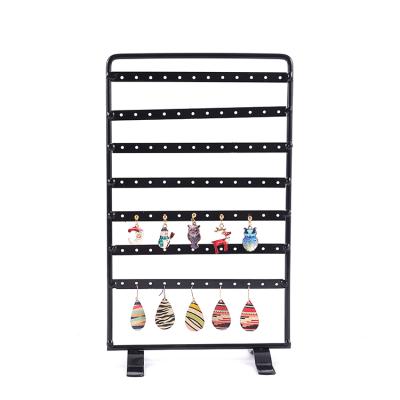 China Customized Wholesale Jewelry Display Jewelry Display Stands Metal 84 Hole Earring Display Stand Jewelry Piercing Display for sale