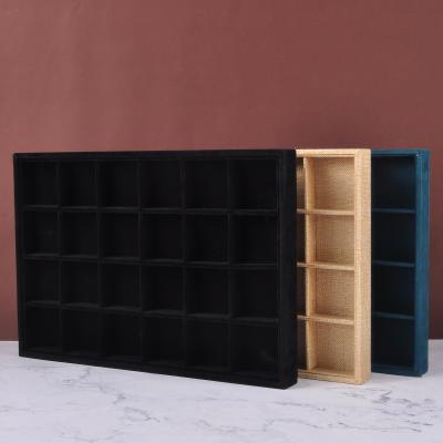 China Fashion Simple Elegance Luxury Simplicity and Delicate Jewelry Display Small Square Jewelry Storage Box Exquisite Ring Display Earrings for sale