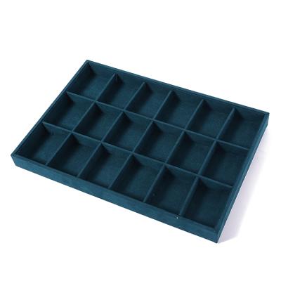 China Fashion Elegance Luxury Simplicity Large Capacity Jewelry Tray Without Cover Jewelry Earring Display Small Jewelry Storage Box for sale