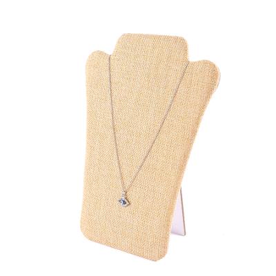 China Fashion Elegance Luxury Simplicity Canvas Shoulder Display Mannequin Stand Necklace Display Board Necklace Mannequin Pendant Display for sale