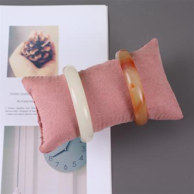 China Fashion Elegance Luxury Simplicity Multifunctional Jewelry Storage Display Small Pillow Pink Small Canvas Pillow Jewelry Packaging Pillow for sale