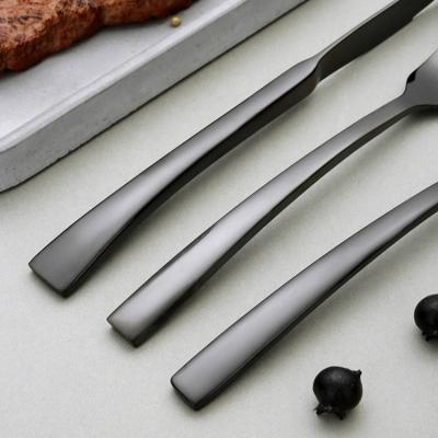 China Sustainable stainless steel cutlery set dinner knife+dinner fork+dinner spoon+teaspoon for sale