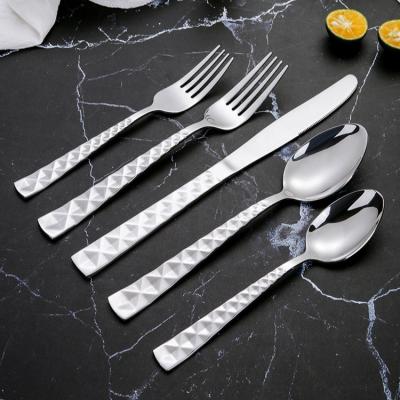 China Sustainable stainless steel cutlery set dinner knife+dinner fork+dinner spoon+teaspoon for sale