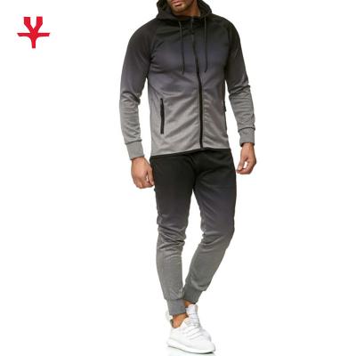 China Custom Logo Hoodies Heavyweight Full Zip Up OEM Sports Breathable Empty Suit Tracksuit Jogger And Track Pants For Men Design for sale