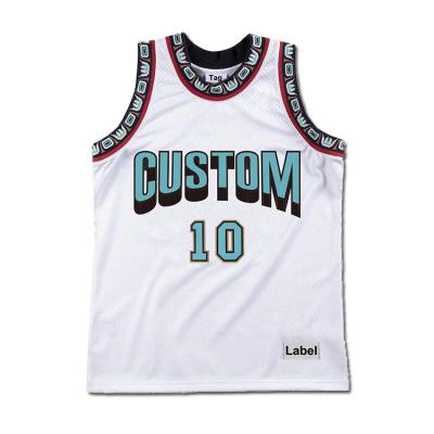 China Wholesale High Quality Custom Antibacterial Basketball Tank Top Sublimation Logo Club Uniform Design for sale