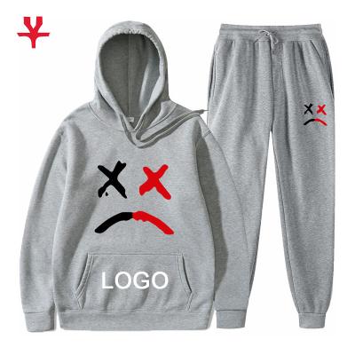 China Anti-Wrinkle Light Zipper Jogger Crop Bottom Hoodies Jogging Loungewear Suit Mens Sweatsuit Custom Set for sale