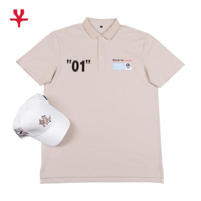 China Hot Selling Custom Button Mens Plain Cotton Anti-wrinkle Graphic Polo Shirt 100% Plain Golf Shirt for sale