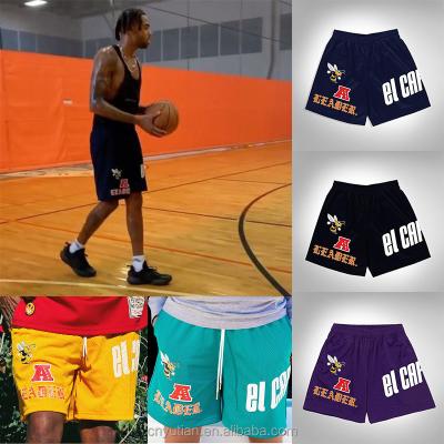 China OEM QUICK DRY Custom Men's Wholesale Logo Lightweight Breathable Cover Up Basketball Mesh Running Shorts With Drawstring for sale