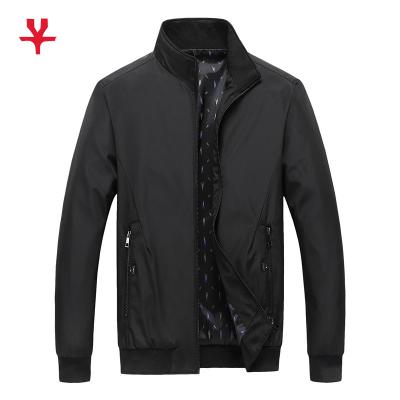 China Viable Wholesale Soft Print Mens Silk Screen Collar Stand Breathable Bomber Jacket for sale