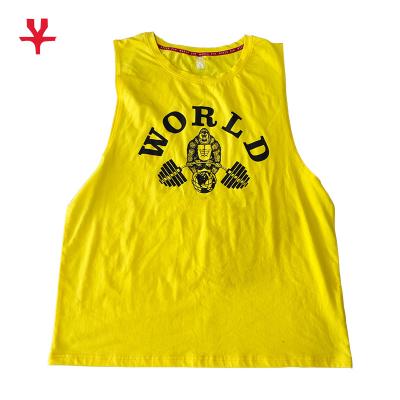 China QUICK DRY Fitness Sleeveless Ribbed Gym Custom Late Summer Men's 100% Sporty Tank Tops for sale