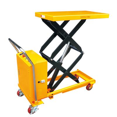 China High Quality Portable Hotels 1000kg 1.7M Lifting Height Electric Scissor Lift Table Battery Power Platform Lifter for sale