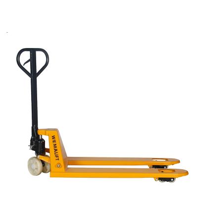 China Hotels Low Price 2000kg Economic Hydraulic Hand Pallet Truck Pallet Truck Manual Transpallet Eurolift for sale