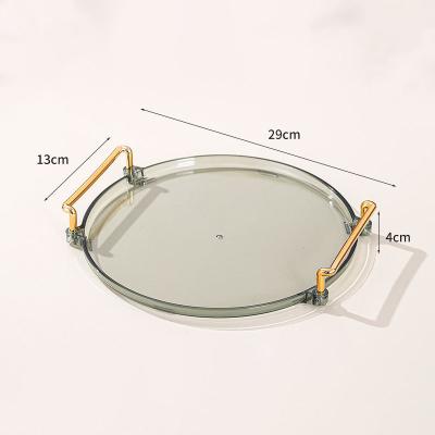 China Minimalist Home Decor Acrylic Vanity Fragrance Table Storage Decorative Serving Tray for sale