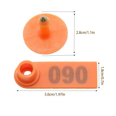 China Farms Cow Plant Make Animal Tag Applicator Pliers Sheep Orange Ear Tag Pliers Set for sale