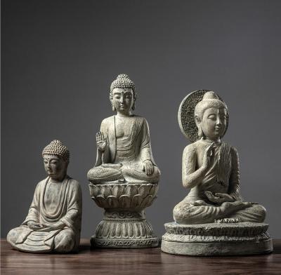 China India Factory Creative Custom Interior Ornament Resin Vintage Buddha Statues for sale