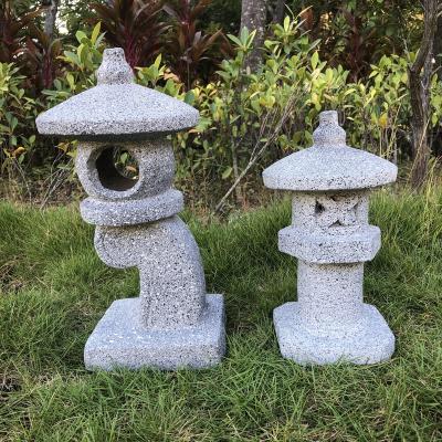 China Europe USA LED Daylight Garden Decoration Resin Pagoda Zen Garden Resin Crafts Decoration for sale