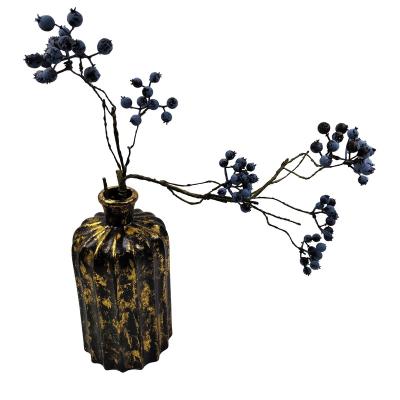 China Satisfaction in noble high-grade ceramic vases at the newest eye gold black matte ceramic vase for sale