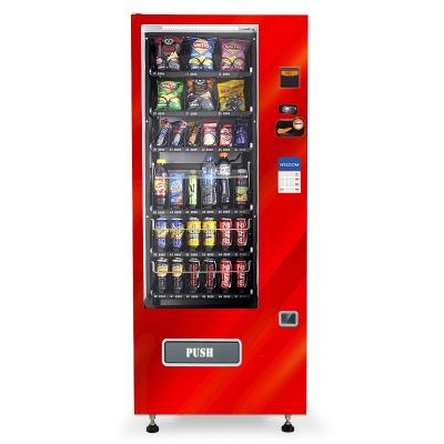 China 180-600ML Beverage Grocery 24 Hours Self Service Vending Machine For Resort Hotel School Cinema Cinema Mall Pharmacy for sale