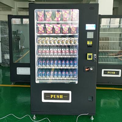 China SDK snack drink vending machine with card reader and coin cash payment for sale