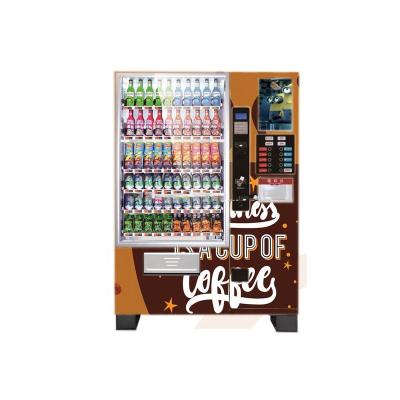 China Combo Coffee Vending Machine with 4 4 Hot Cold Instant Drinks 210-620PCS for sale