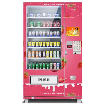 China Self Service Vending Drink Drinks Vending Machine Support 350 Cash And Card Payment for sale