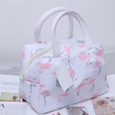 China High Quality Canvas School Canvas Cotton And Clutch Portable Lunch Bag For People for sale