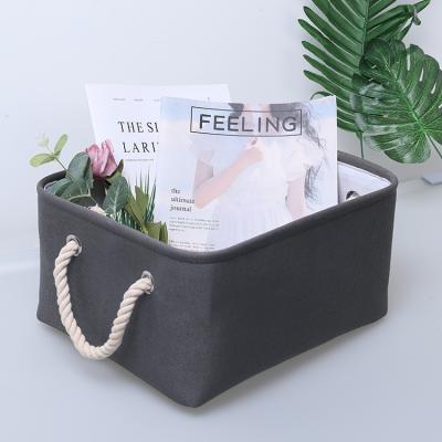 China Drain Space Saving Storage Basket Canvas Viable Expandable Storage Bin With Custom Packing for sale