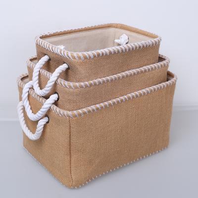 China Sustainable Styles Modern Baby Clothes Toys Basket Storage Box For Home Use for sale