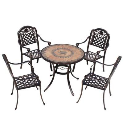 China Contemporary Garden Furniture Mount Set Outdoor Furniture Dining Table And Chair for sale