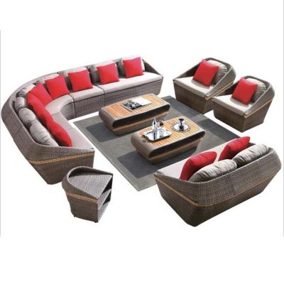 China Contemporary Rattan Furniture Cube Garden Set Cane Outdoor Furniture Dining Rattan Wicker Cube Garden Furniture for sale