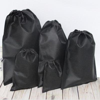 China Recycled Materials Recycled Materials Customize Waterproof Storage Pack Pouch Organize Bag Nonwoven Fabric Suction Pouch Drawstring Bags Toiletry Bag New for sale